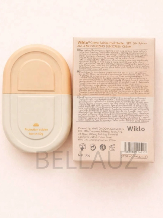 WIKLO Quyoshdan himoya qiluvchi krem, yuz kremi SPF 80, 50 PA+++, 50 gr, 100 gr