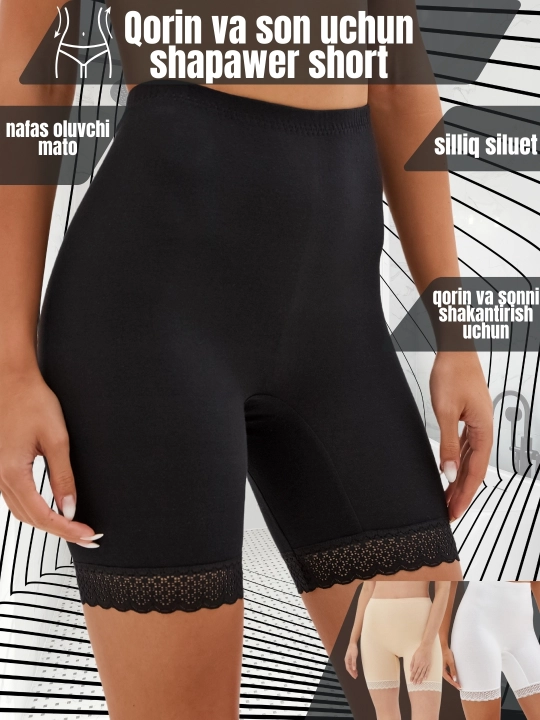 Ayollar pantalon-shortilari, ichki kiyimlari, kiyimi ostiga kiyiladi - 