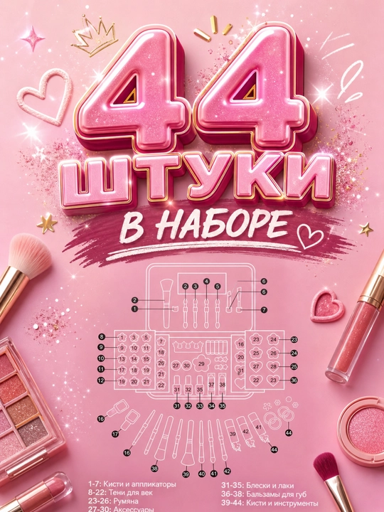 Набор детской декоративной косметики для девочки игрушки подарок девочке