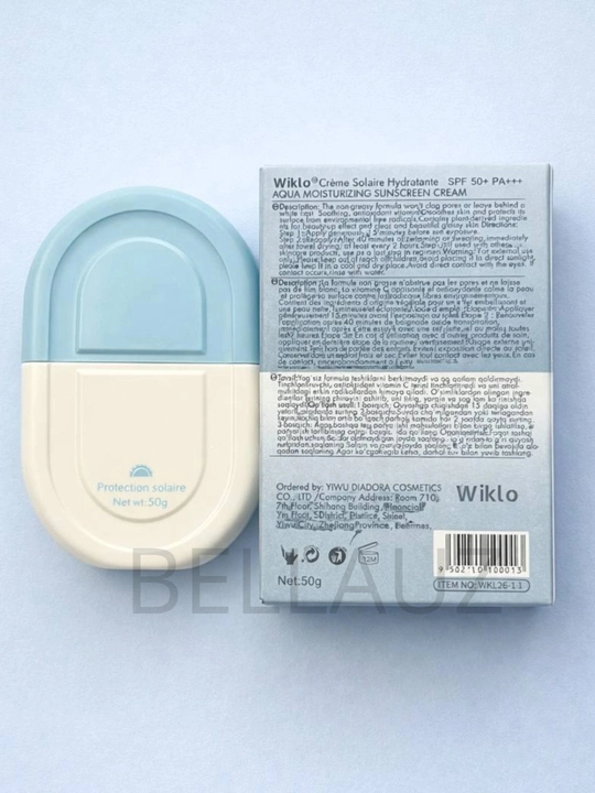 WIKLO Quyoshdan himoya qiluvchi krem, yuz kremi SPF 80, 50 PA+++, 50 gr, 100 gr