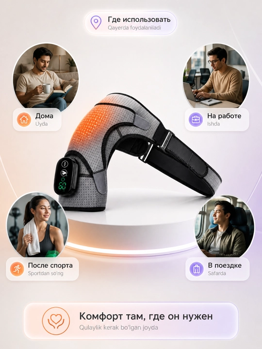 Электрический бандаж для плеча с подогревом, вибромассажем, наплечник, USB, 3 режима