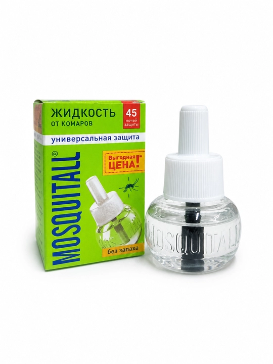 Жидкость от комаров,  Mosquitall, жидкость фумигатора, 60 ночей защиты, без запаха