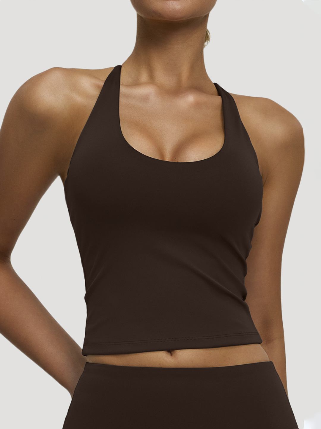 Topik, Sport Top, Fitnes uchun chashkali sport topi, Yoga, sport kiyimlari ayollar uchun