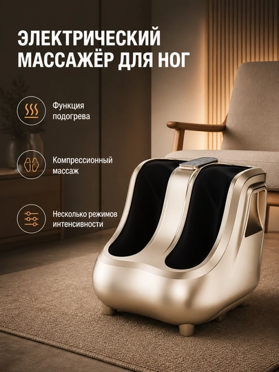 Массажёр для ног электрический с подогревом 6 режимов роликовый — SHAHMA-MASAJ-ЗОЛХАКИ