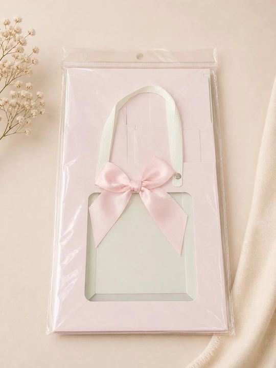 Sovg‘a qutisi oynali bantikli rozvi, malochniviy, jigarrang, ranglarda chiroyli gift box