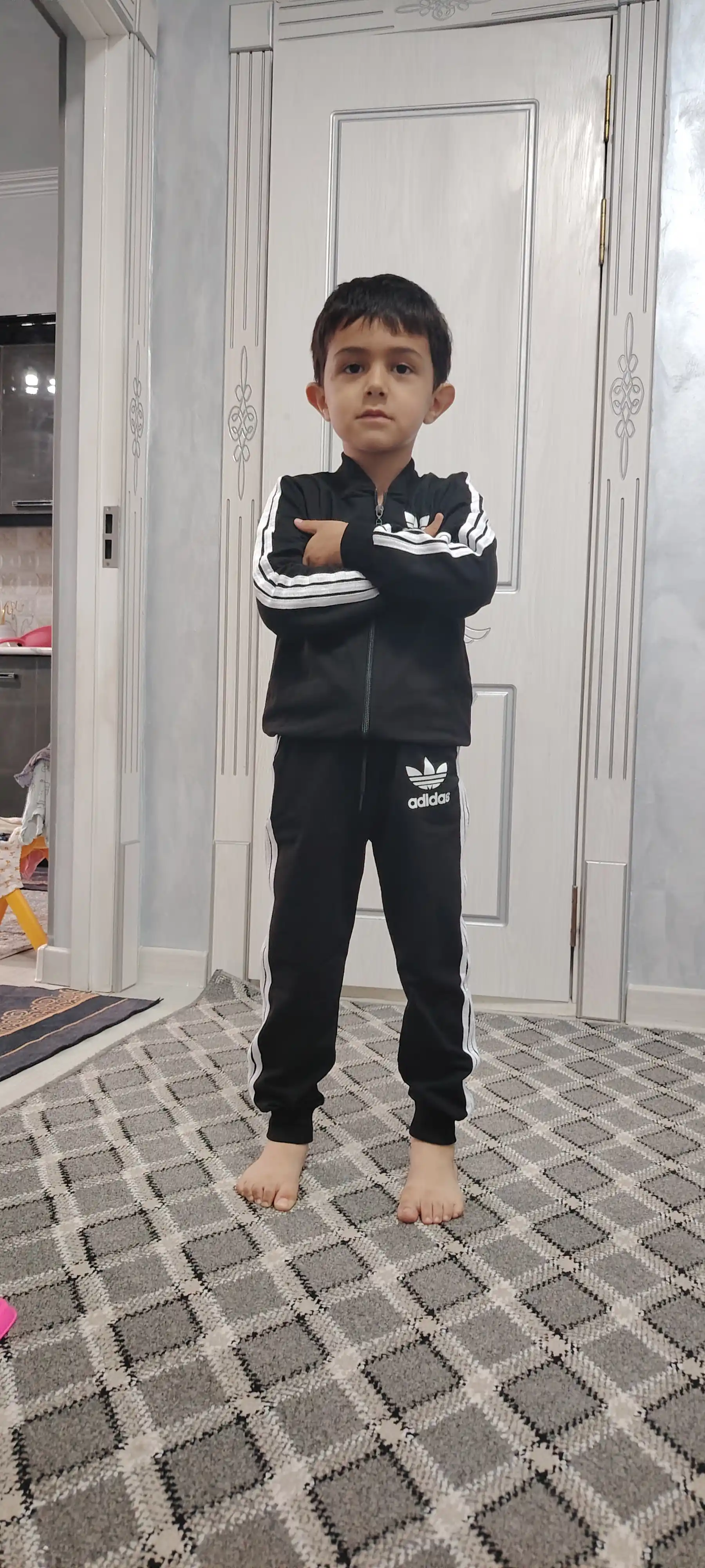 O'g'il bolalar uchun sport kostyumi, uch qismli, 2 yoshdan 12 yoshgacha bolalar uchun