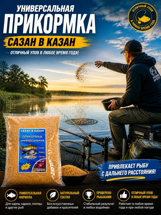 Прикормка сухая, 1000 г