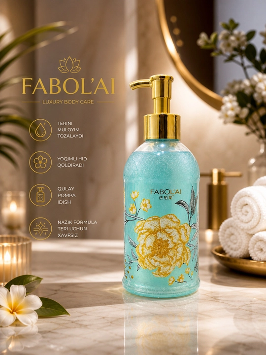 FABOL’AI xushbo‘y dush geli, kundalik foydalanish uchun, 500 ml