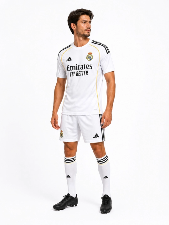 Футбольная форма Real Madrid 2026/2027 Home Kit, футболка и шорты, белая