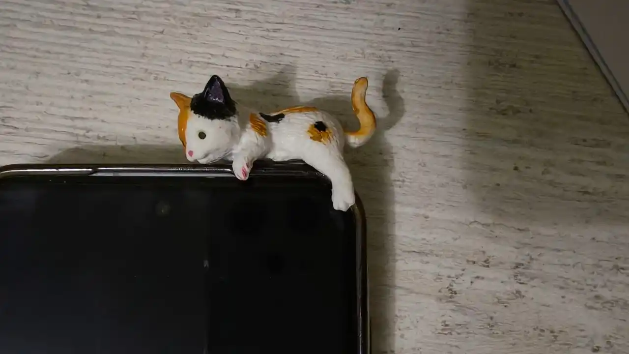 Telefon uchun ilgak Yopishqoq mushukchalar, 1 ta tasodifiy o‘yinchoq
