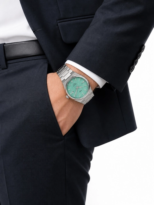 Мужские наручные часы Green Dial Classic Watch - 