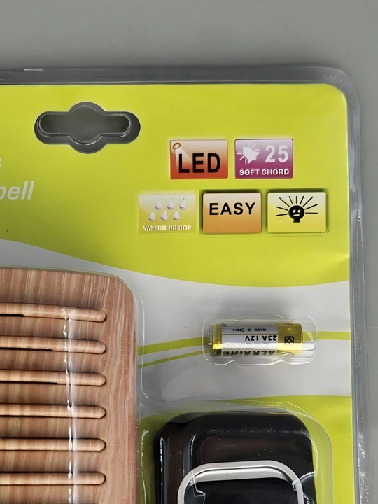 Simsiz eshik qo‘ng‘irog‘i, raqamli doorbell set, 150 m masofa LED bilan