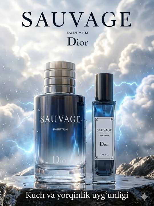Dior Sauvage — Kuch va Erkinlik Ifori | Erkaklar uchun Premium Parfyum | Raspiv - 