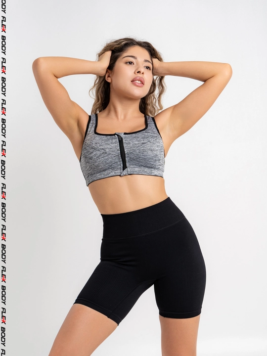 Body Flex ayollar sport topi, zamokli krop-top bra S-5XL