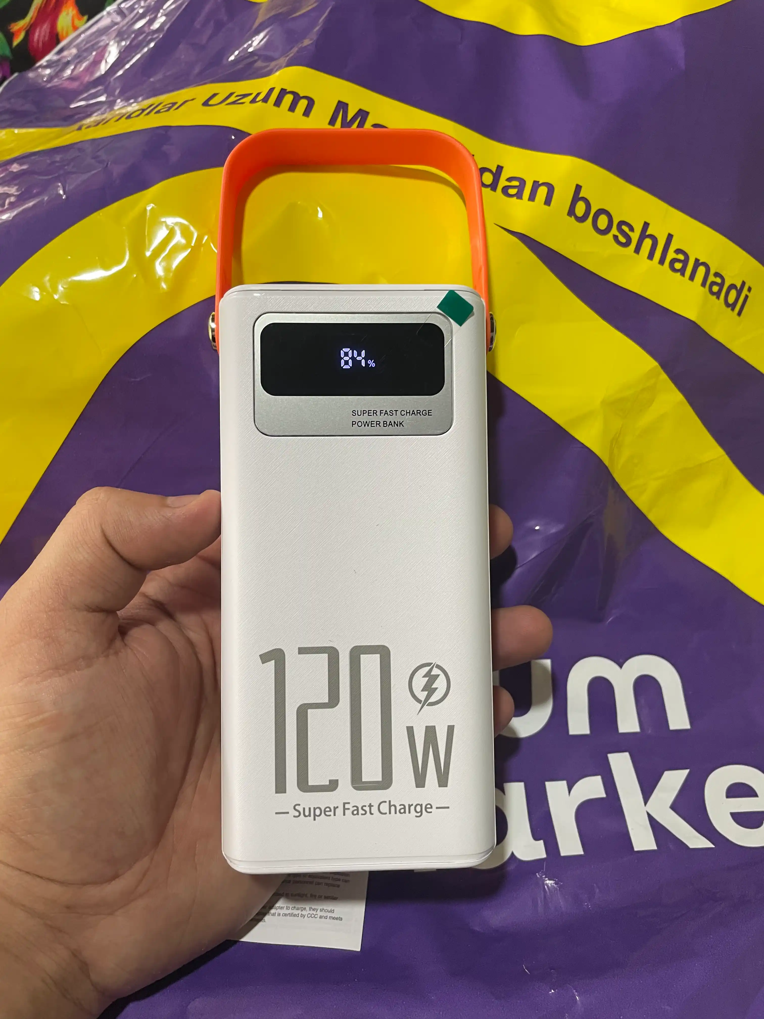 Tez zaryadlanuvchi tashqi akkumulyator, power bank 50000, 100000, 160000