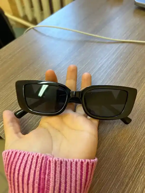 Ayollar uchun quyosh ko'zoynaklari mushuk ko'ziga o'xshash, qora linzali, UV400 himoya