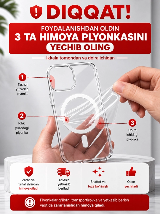 Прозрачный чехол SAMSUNG MagSafe для моделей A16,17,A37,A56,S21 ultra,S22 ultra,S26 ultra