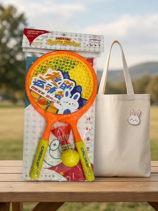 Bolalar uchun badminton to'plami (yoki badminton raketa va koptogi) - 