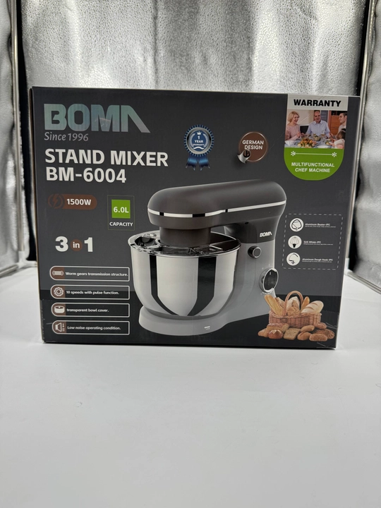 Планетарный миксер BOMA BM-6004, 6 л, 1500 Вт (Кухонный комбайн)