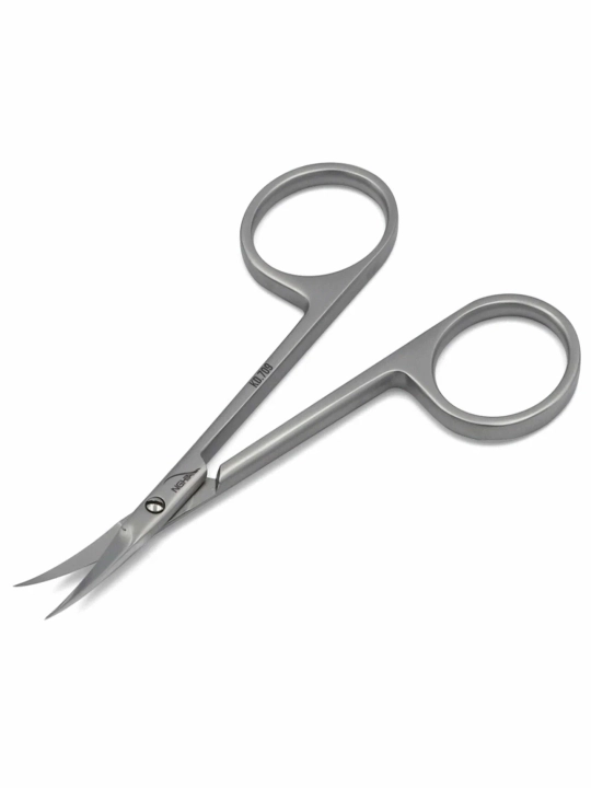 NGHIA KD.709 — kutikula uchun professional qaychi, 103 mm, egri uchli