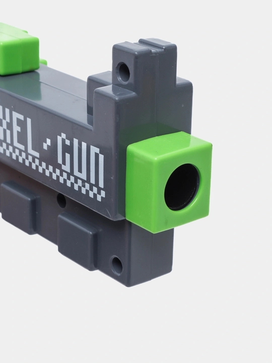 Игрушечный пистолет Pixel Gun с мягкими пулями, в стиле Майнкрафт, 26 см