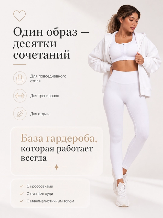 Легинсы женские в рубчик с утягивающим поясом, мягкие лосины