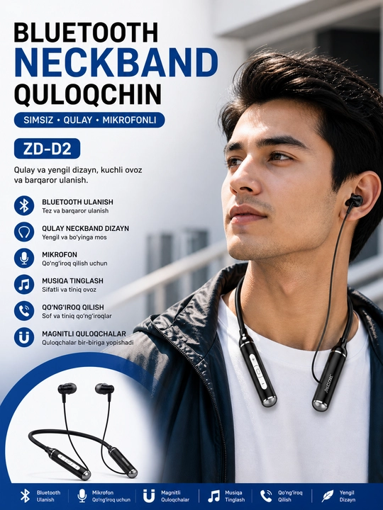 Simsiz Bluetooth quloqchin
