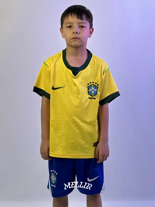 Brazil national football mavsum uchun yosh bolalar uy va safar futbol formalari - 