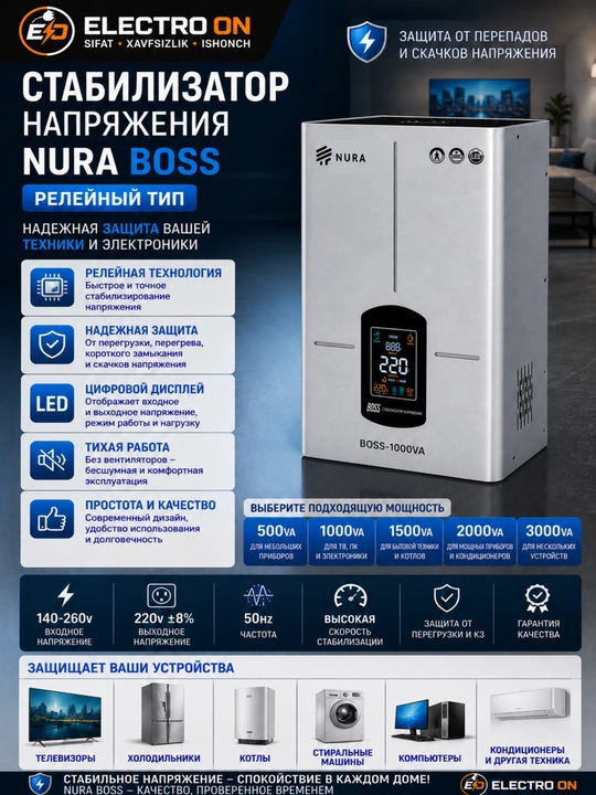 Стабилизатор напряжения NURA BOSS - 