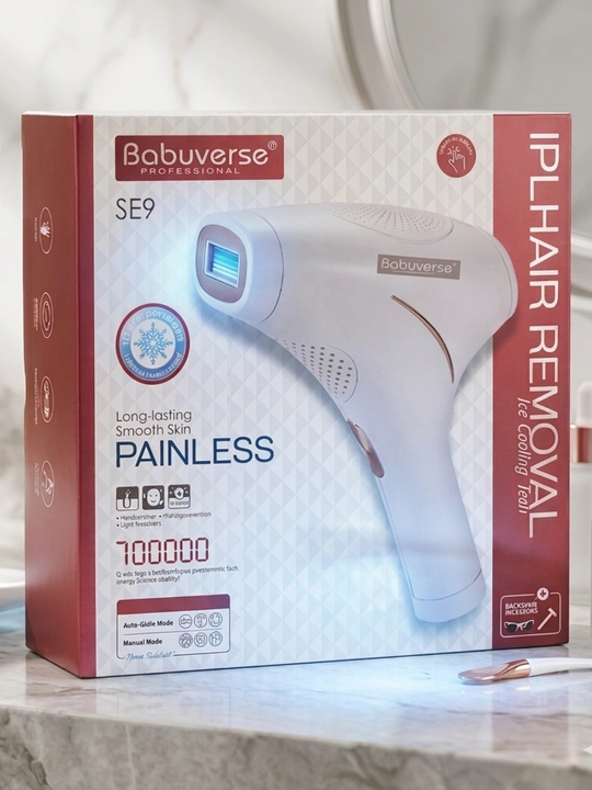 Fotoepilyator Babyverse, yuz va tana professional lazerli epilyator, sovutish tizimi bilan