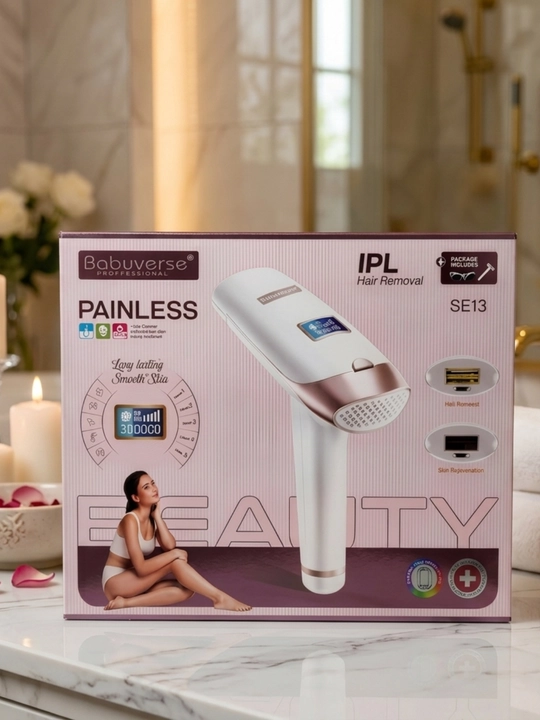 Fotoepilyator Babyverse, yuz va tana professional lazerli epilyator, sovutish tizimi bilan