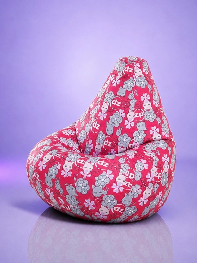 Кресло мешок "XXL" Beanbag - бинбег из плащевой ткани "Дюспо" — PUFFIKI-MIXSALE-КРАСН