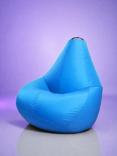 Кресло мешок "XXL" Beanbag - бинбег из плащевой ткани "Дюспо" — PUFFIKI-MIXSALE-ГОЛУБ