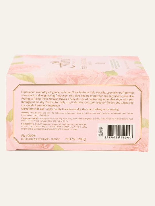 Flora Perfumed Talc, xushbo‘y talk kukuni 200 g