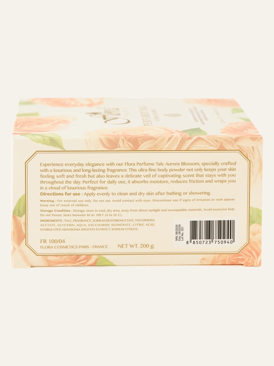 Flora Perfumed Talc, xushbo‘y talk kukuni 200 g