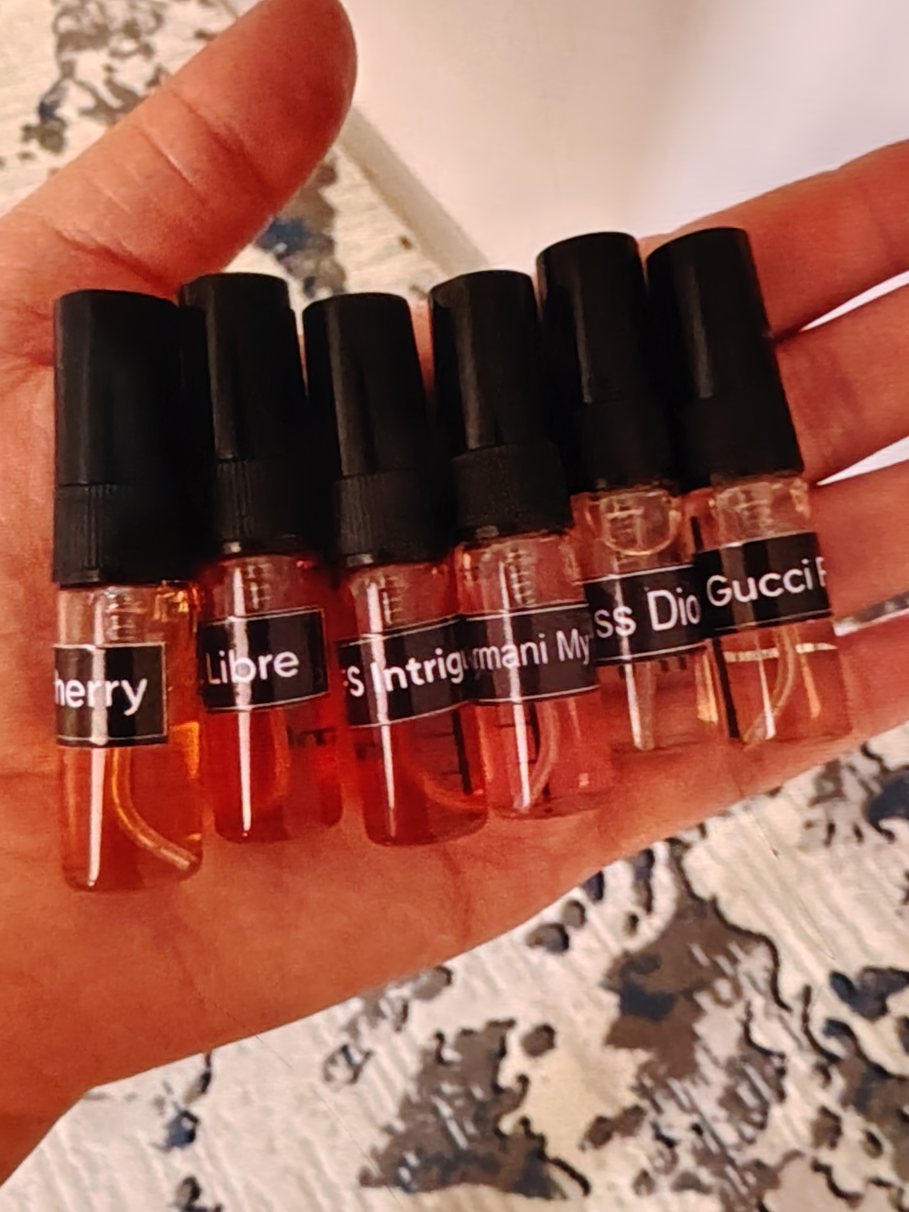 Ayollar uchun parfyum to‘plami 4 xil hid: Lost Cherry, My Way, Miss Dior, Libre