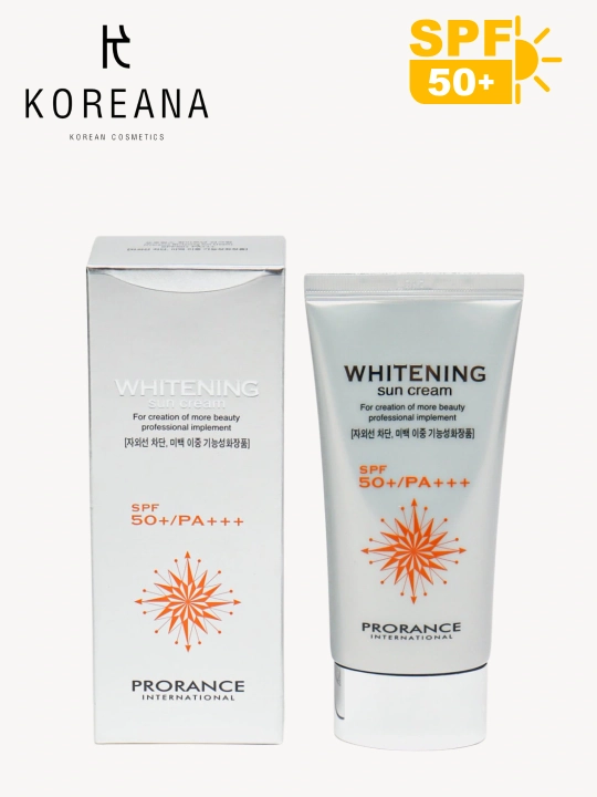 Prorance Oqartiruvchi SPF 50+ quyosh kremi niatsinamid pigmentatsiyaga qarshi, 70 ml - 