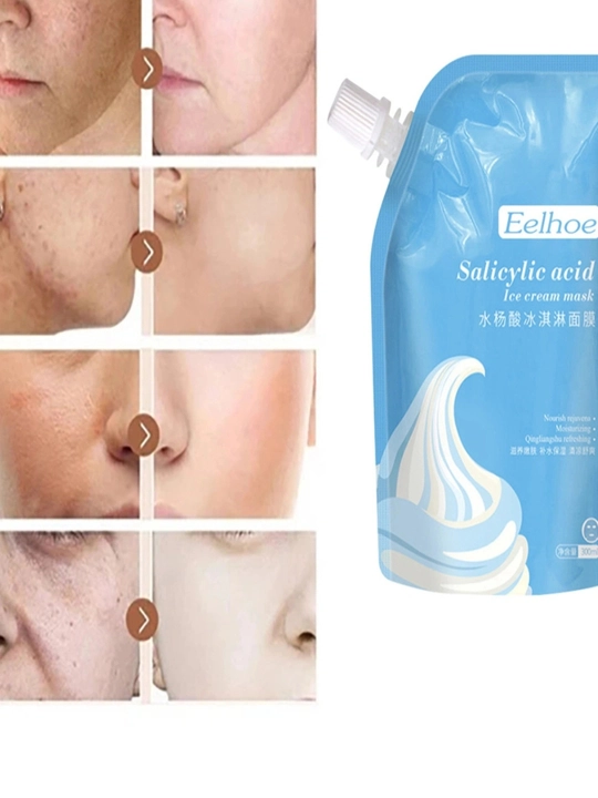 Отбеливающая и увлажняющая маска Ice cream salicid acid
