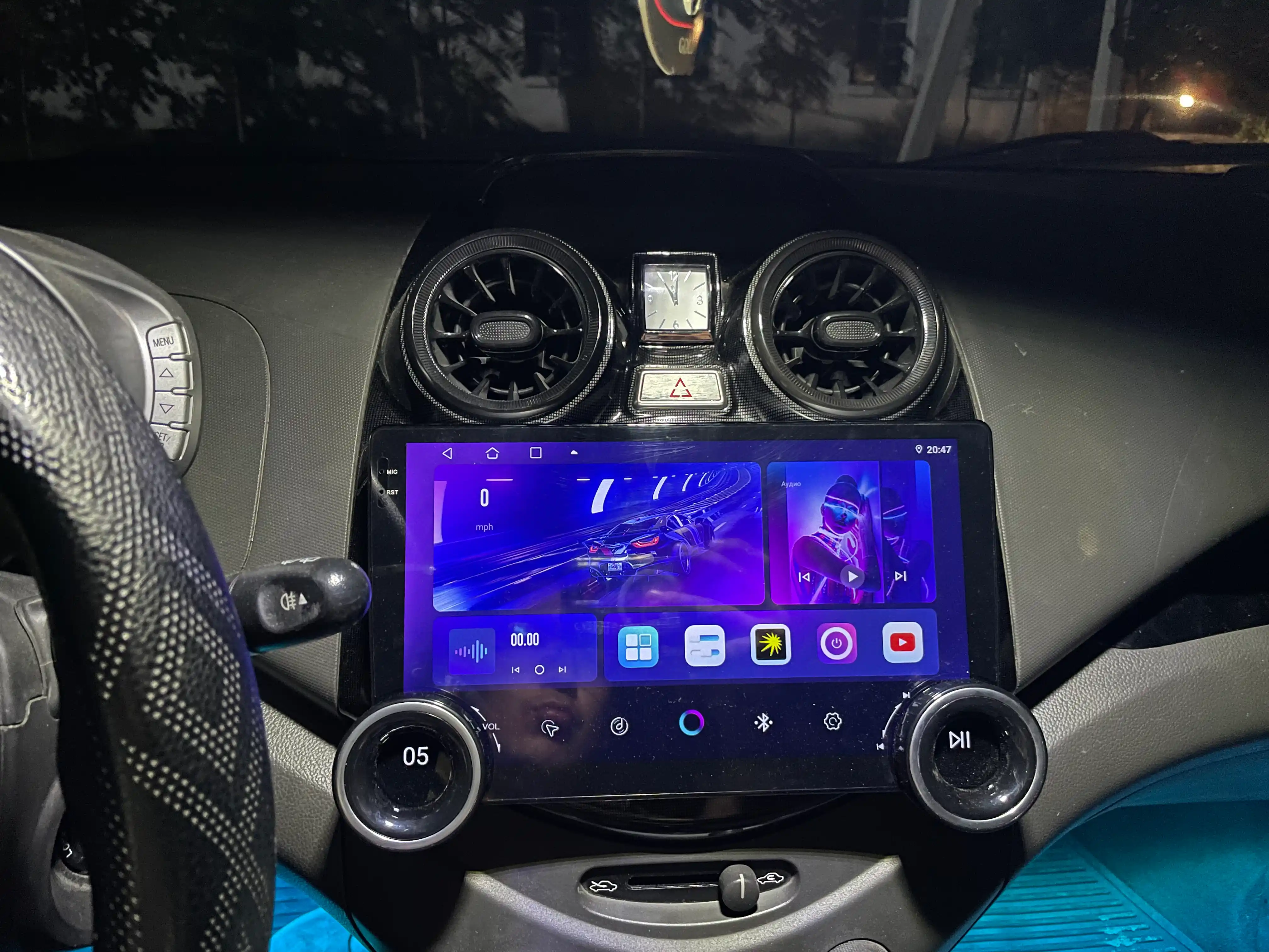 Авто монитор Tesla, Diamond X80 2K, 10.1 дюйма 4+64 ГБ, WiFi кулер, с рамкой и кабелями