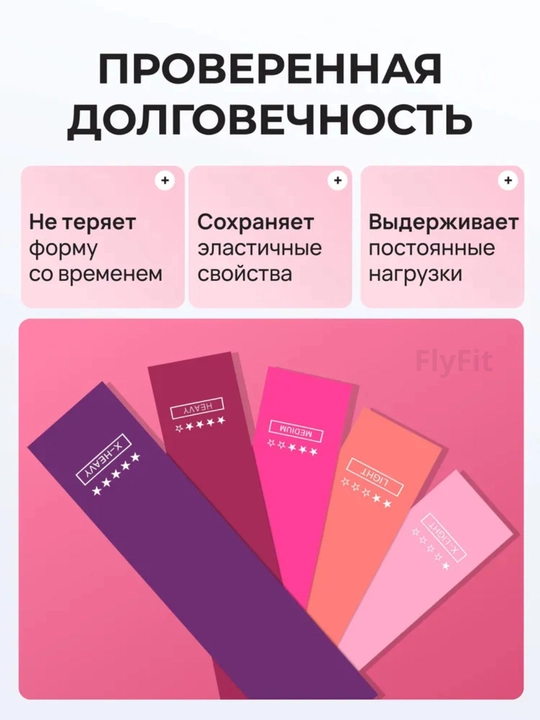 Фитнес резинки для ног и ягодиц, набор эспандеров 5 штук, для йоги и тренировок