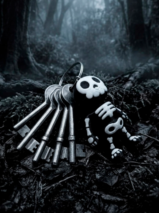 3D harakatlanuvchi antistress skeletcha brelok