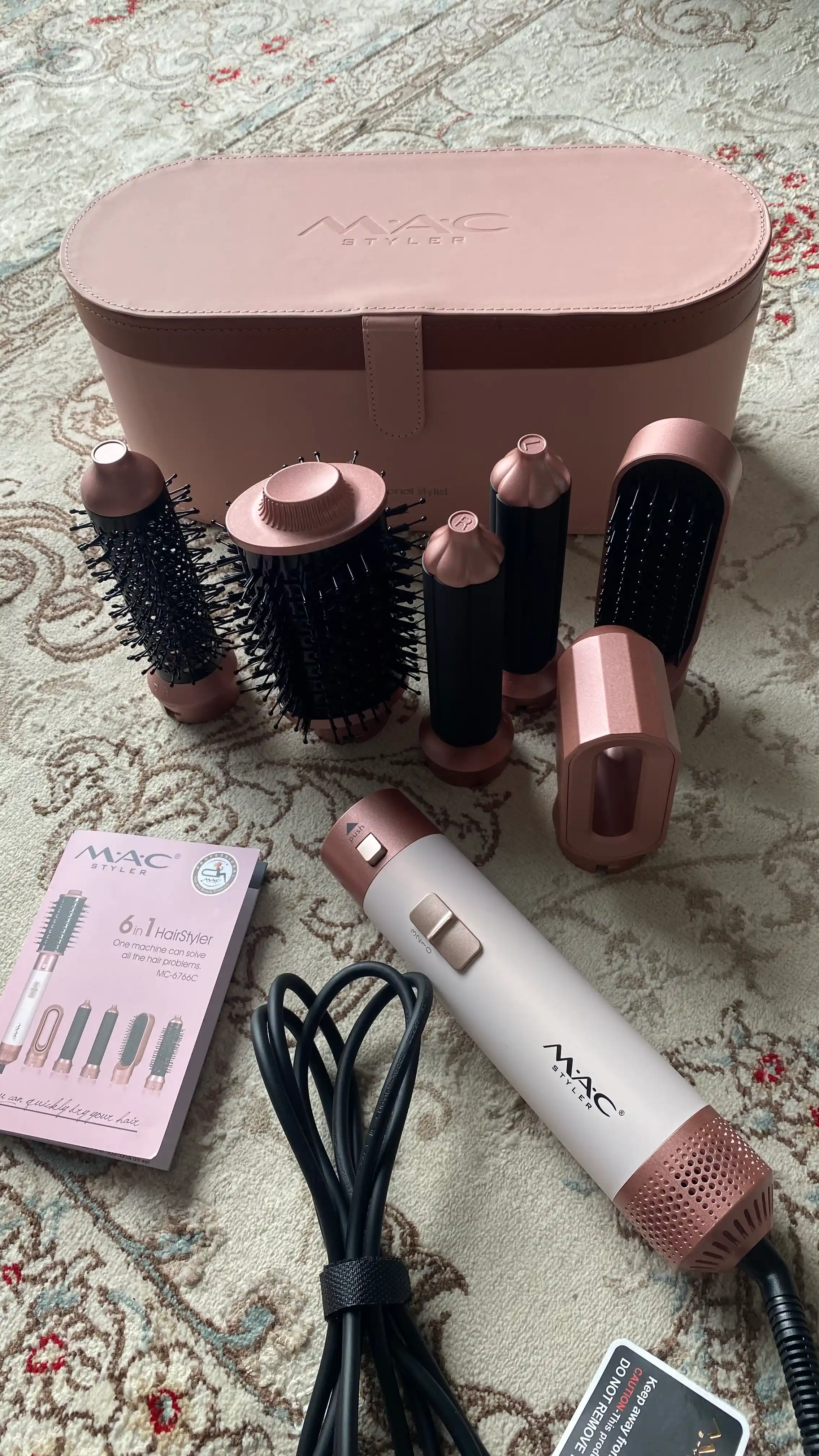 Фен для волос MAC styler MC-6766, 6 в 1, воздушная укладка и автоматическая плойка