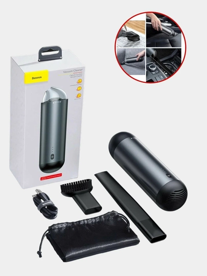 Портативный беспроводной пылесос Baseus Capsule Cordless Vacuum Cleaner — 2389578-BASEUSК