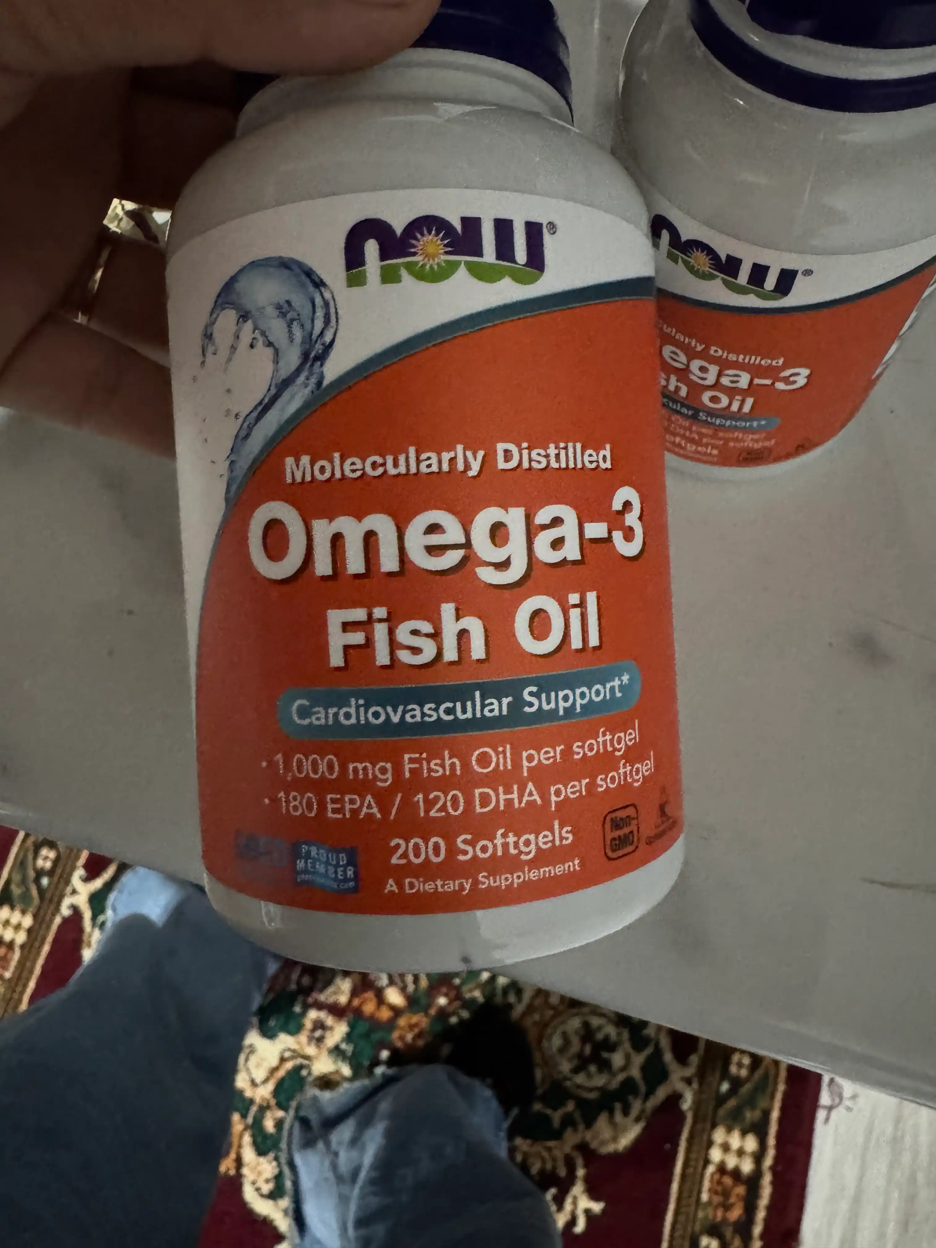 Рыбий жир Omega-3 Now Foods, 180 EPA / 120 DHA, Халяль 