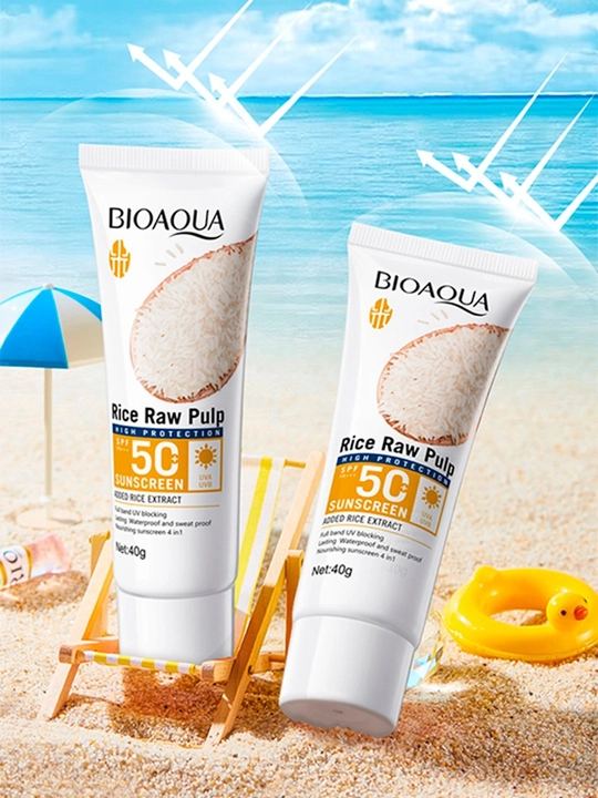 SPF50+ PA+++ / BIOAQUA - Солнцезащитный крем на основе рисового экстракта, 40 г