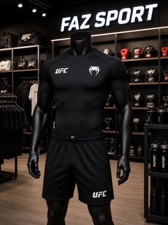 Спортивная форма UFC Venum, форма для смешанных боевых искусств, спортивная футболка и шорты - 
