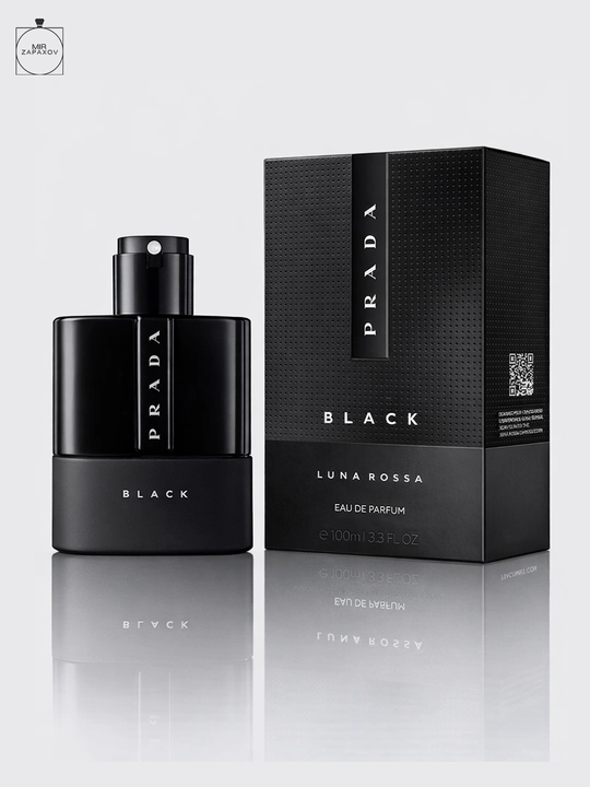 Erkaklar uchun parfyum suvi Prada Luna Rossa Black 100 ml, uzoq saqlanadigan issiq hid - 