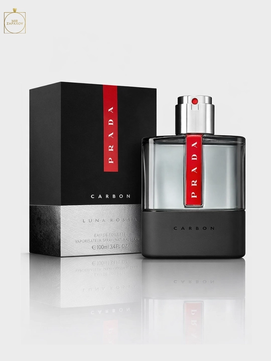 Erkaklar uchun tualet suvi Prada Luna Rossa Carbon 100 ml, yangi va yengil hid - 