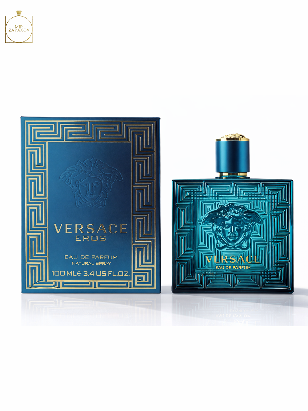 Erkaklar uchun parfyum suvi Versace Eros 100 ml, uzoq saqlanadigan kuchli hid - 