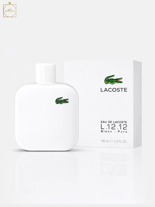 Erkaklar uchun xushbo'ylangan suv Lacoste L.12.12 Blanc, 100 ml, yangi va toza hid - 